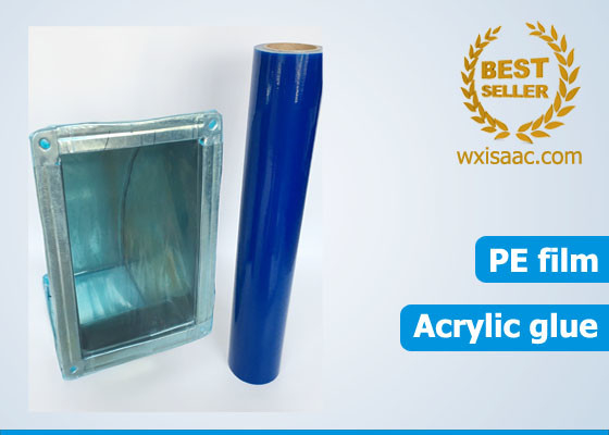 China Cut resistant hvac duct and vent protection film blue temporary pe protective film supplier