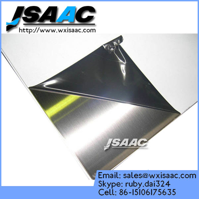 China PE stainless steel protective Film treated with Acrylic resin adhesive supplier