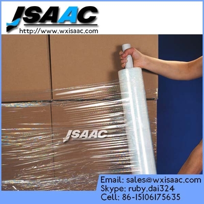 Blue quality cling pallet stretch wrap strong shrink film supplier